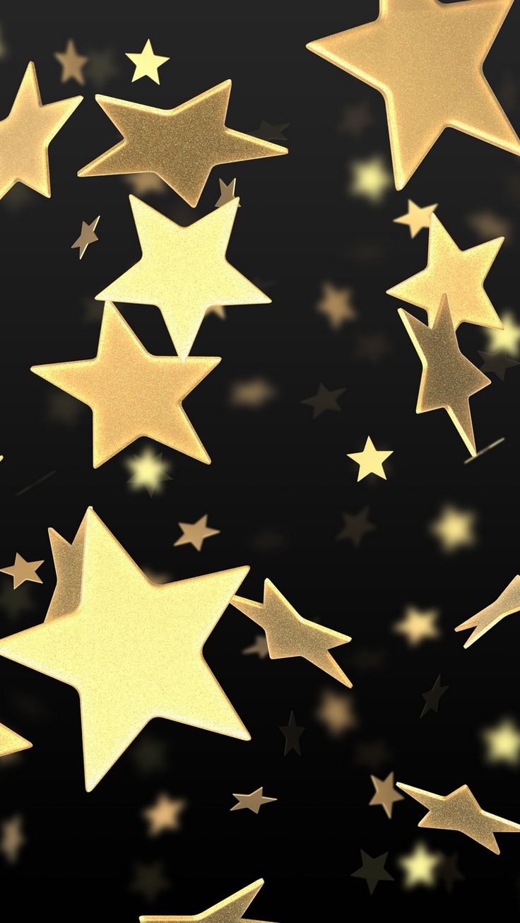 Gold Star Wallpaper For iPhone