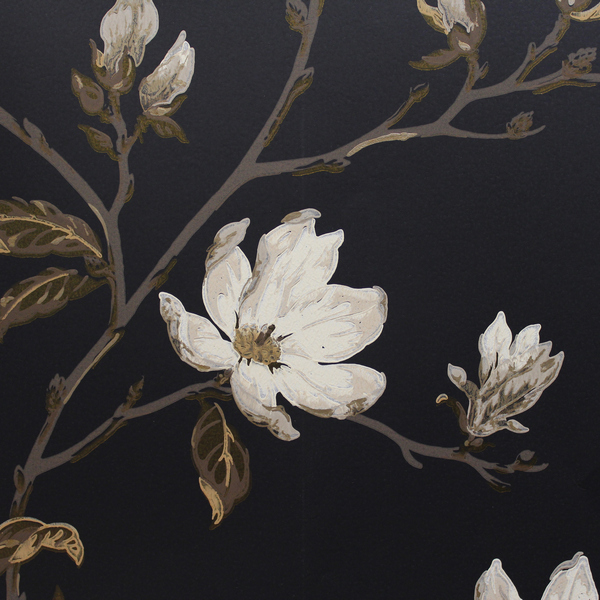 Colefax And Fowler Marchwood Wallpaper Black