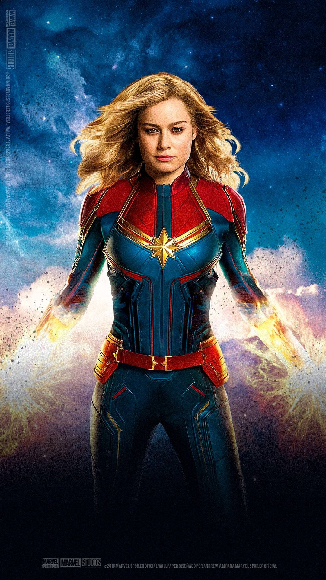 Captain Marvel iPhone Wallpaper