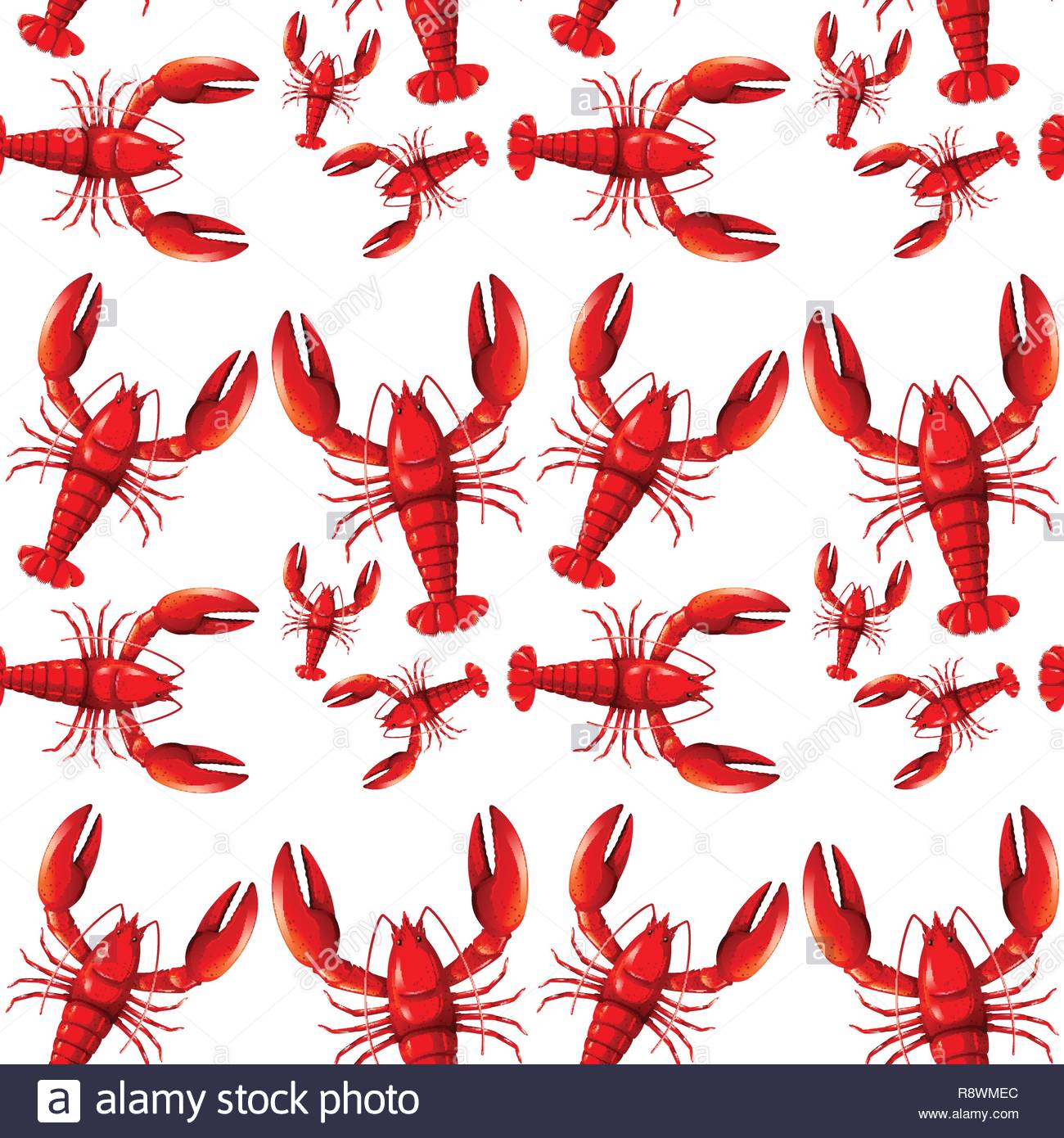 Red Lobster Icon Image Stock Photos