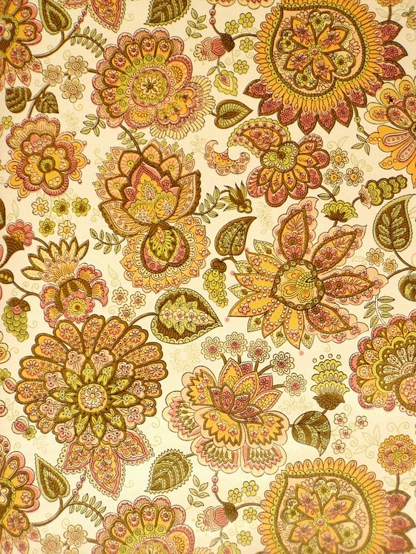 Floral Crown Wallpaper Vintage Vinyl