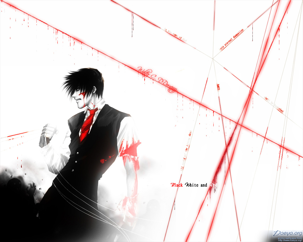 Hellsing images walter black white and red HD wallpaper and background 1280x1024