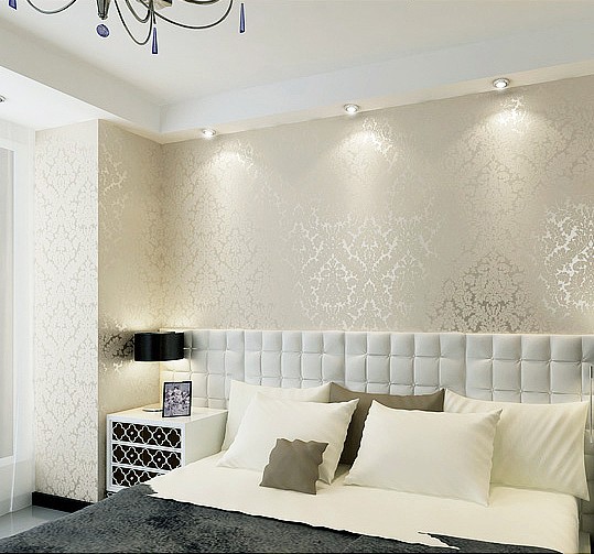 Modern Wallpaper Glitter Wallcovering Metallic Wall Paper Home Decor