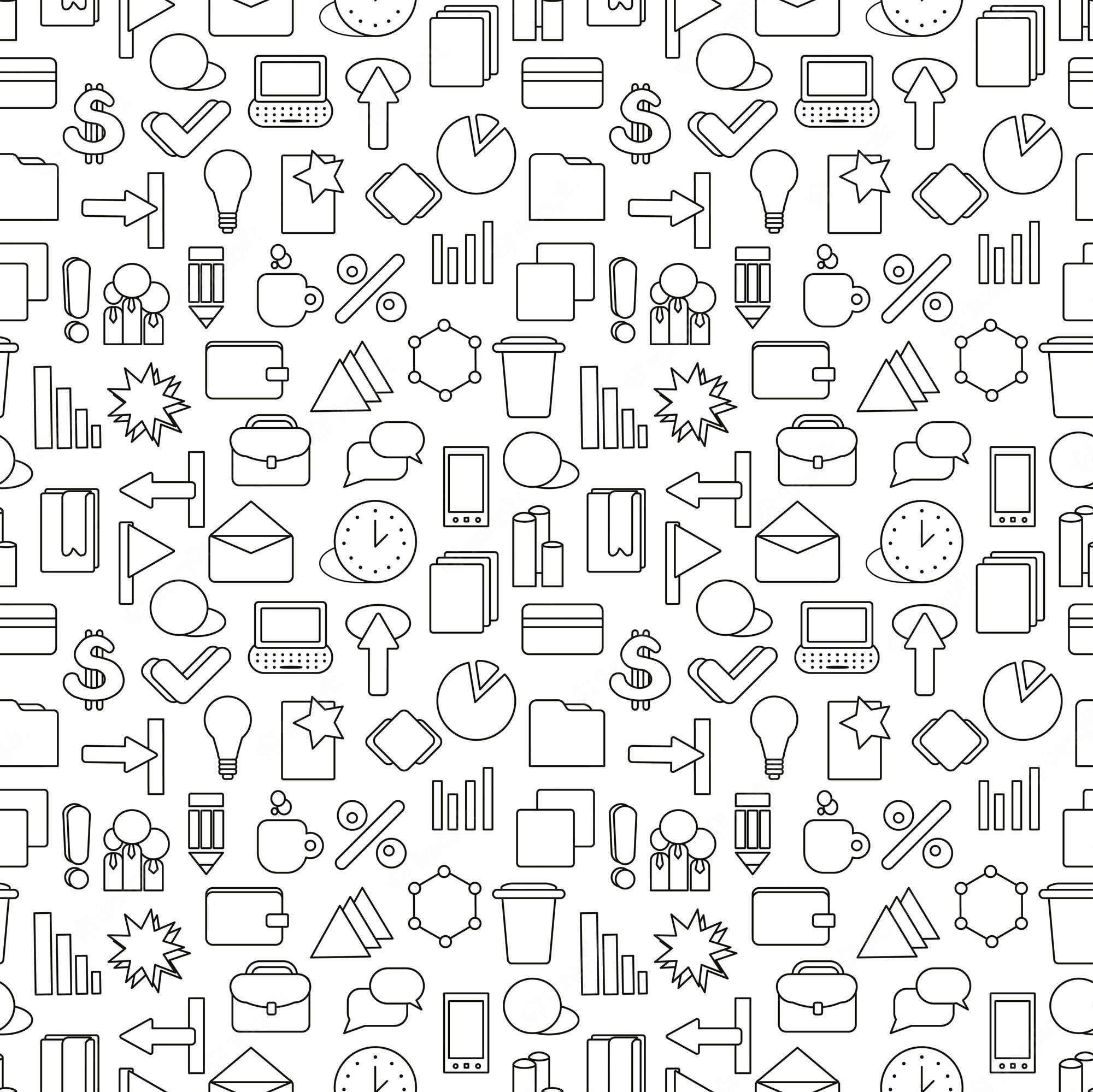 Premium Vector Business Strategy Wallpaper Black And White