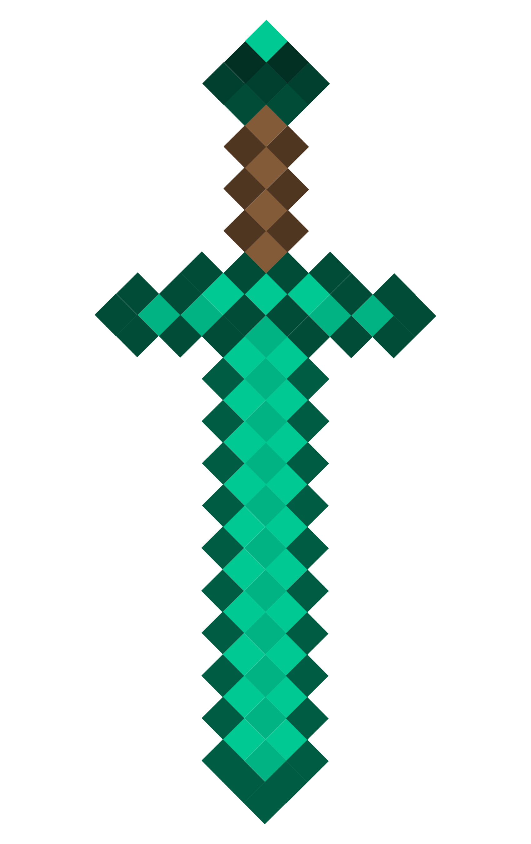 Minecraft Diamond Sword By Kingyousy