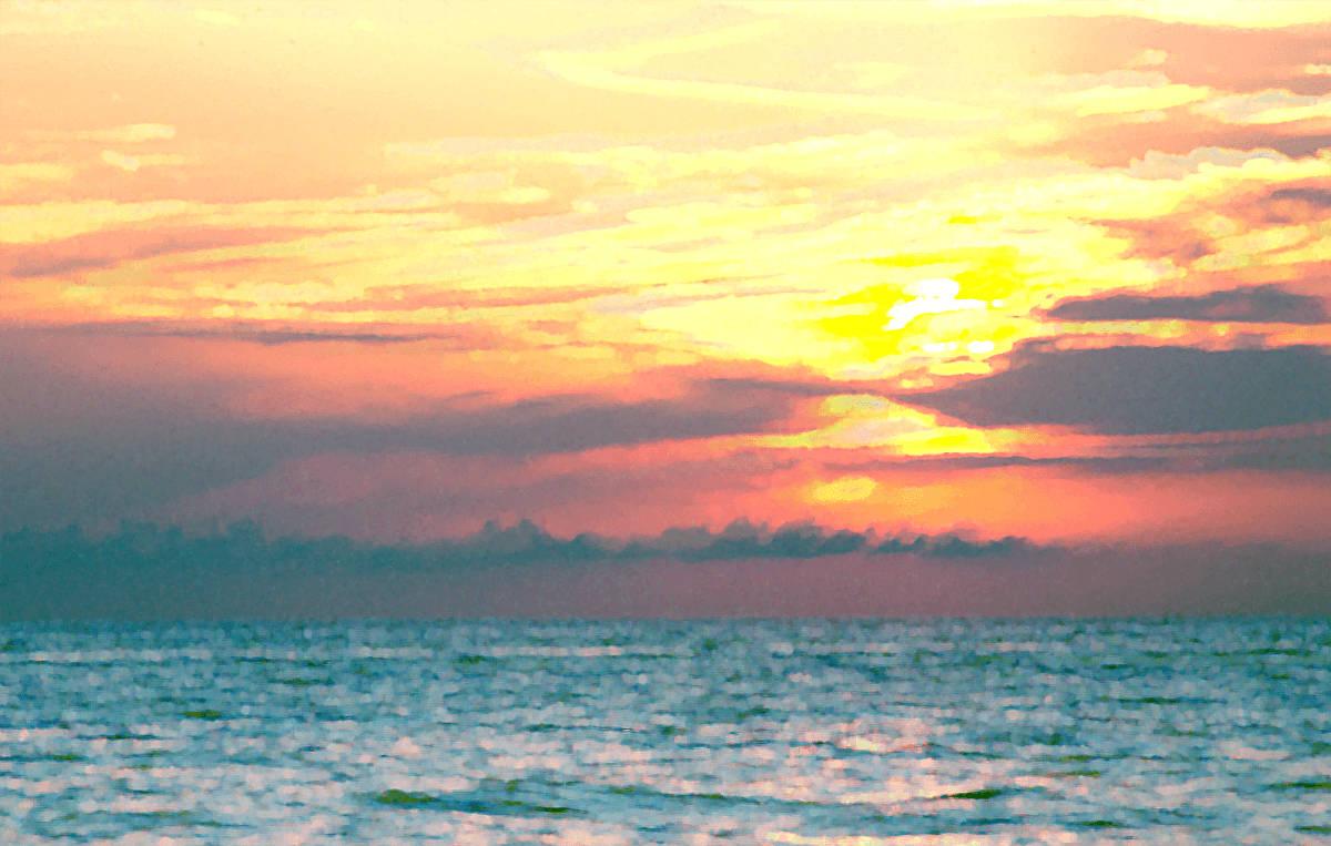 Summer Aesthetic Beach Sunset Focus Shot Wallpaper