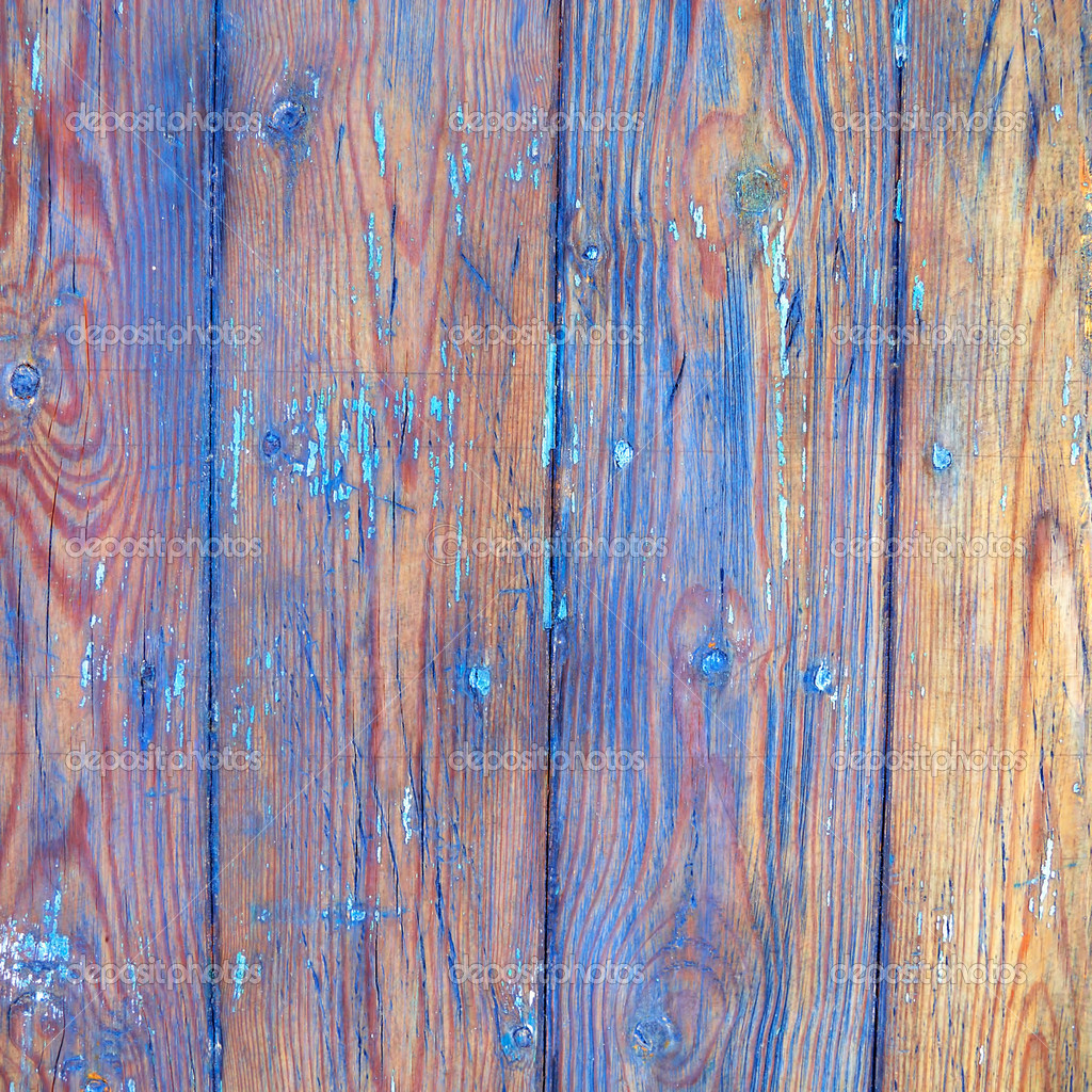 Blue Painted Wood Background HD Wallpaper