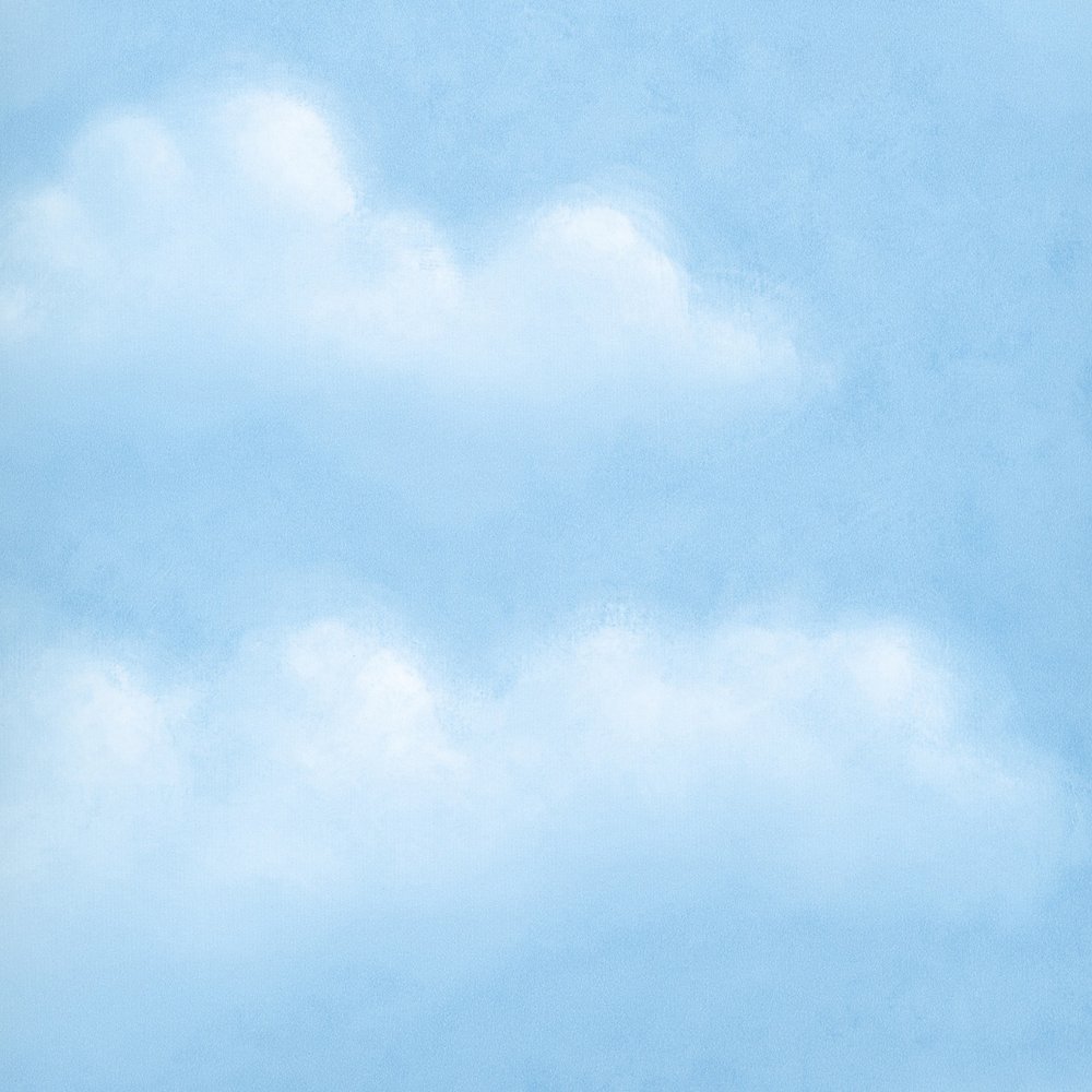 Chesapeake Dlr47076 Madeira Blue Puffy Clouds Wallpaper Amazon