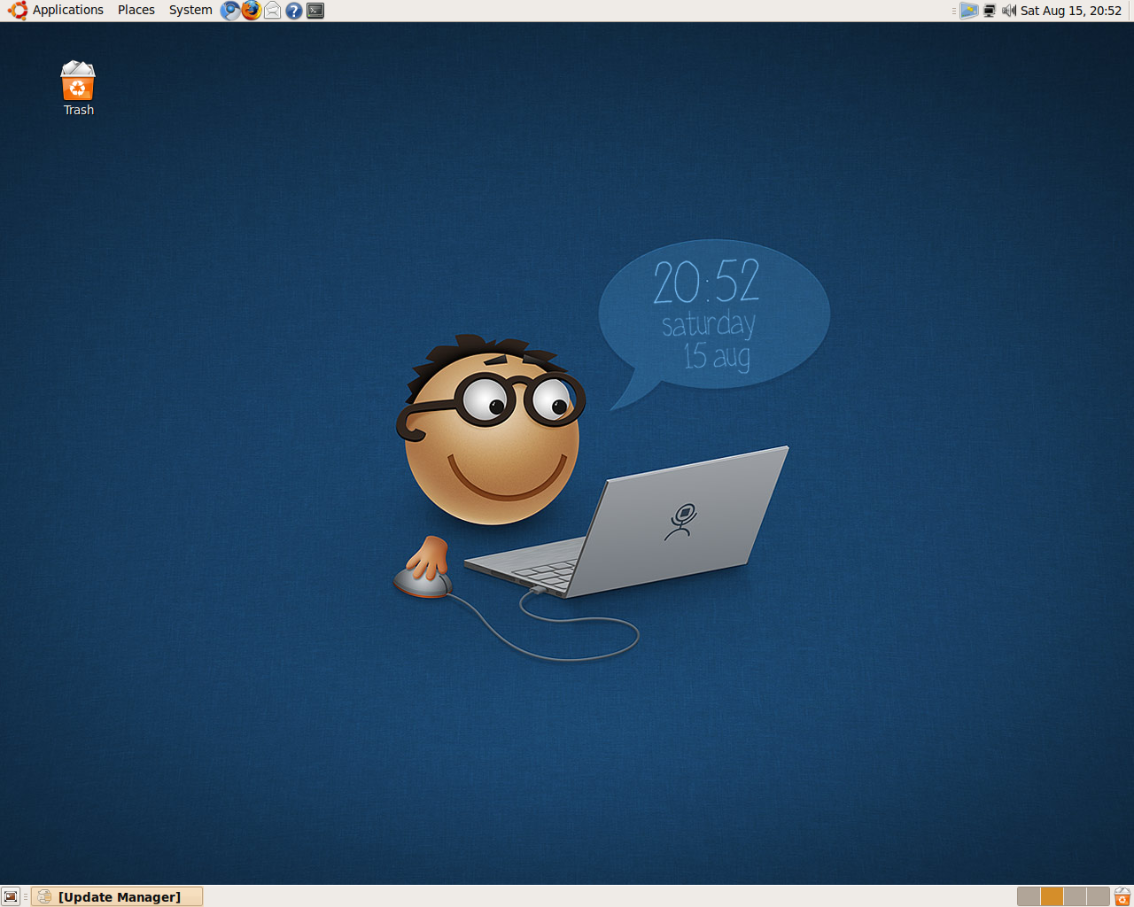 Ubuntuguide Net Create Your Own Wallpaper Clock On Ubuntu