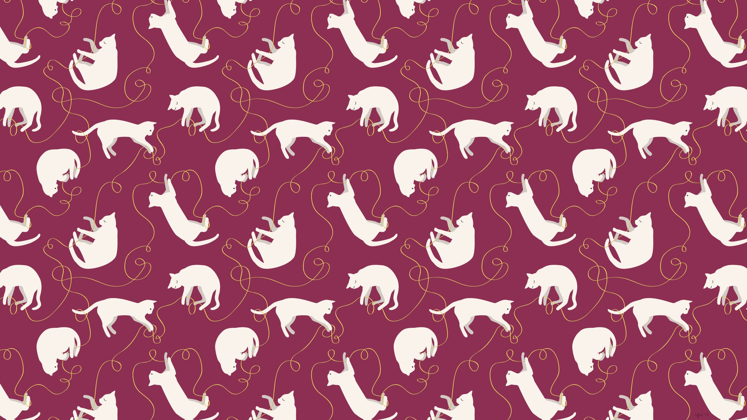 Cat Background Patterns Pattern Red