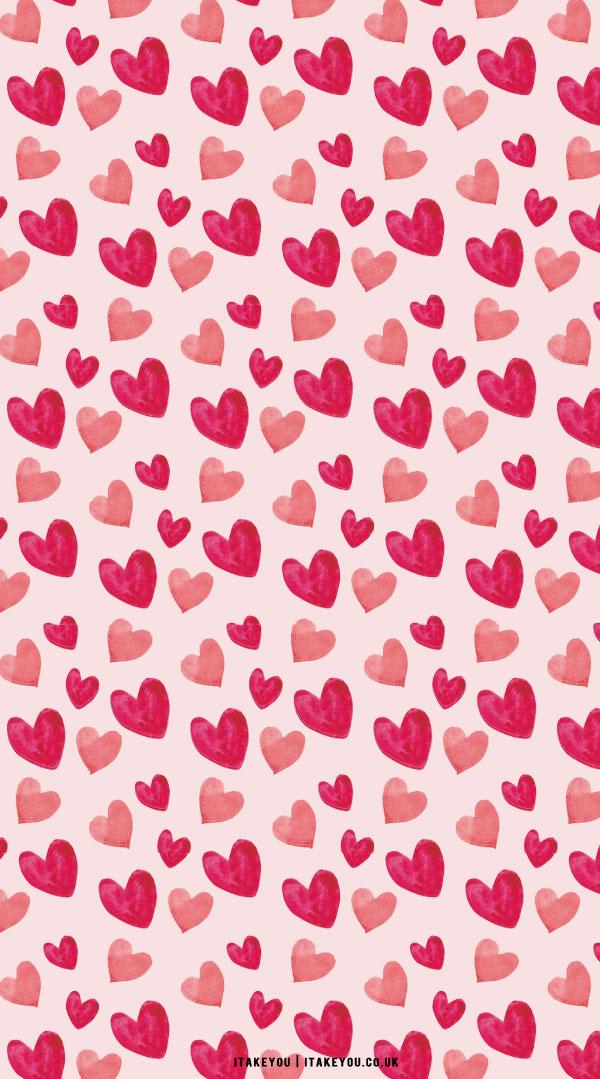 Cute Valentine S Day Wallpaper Ideas Watercolor Hearts I