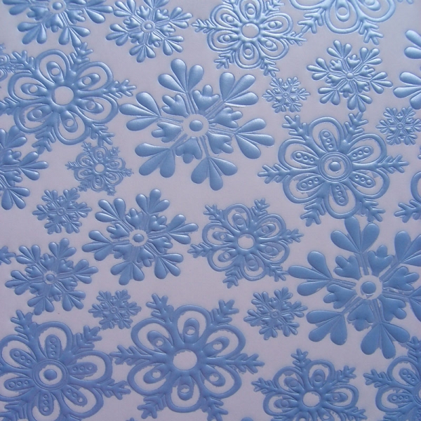 Kanban Background Paper Crystal Snowflakes Blue