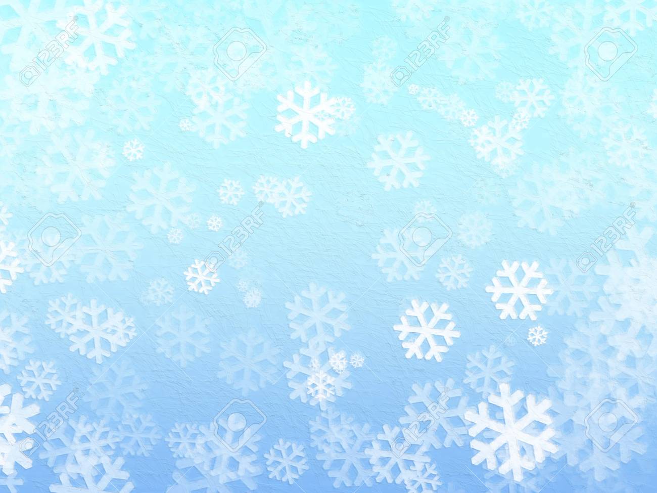 Light Blue Snow Background Paint Illustration Style Wallpaper