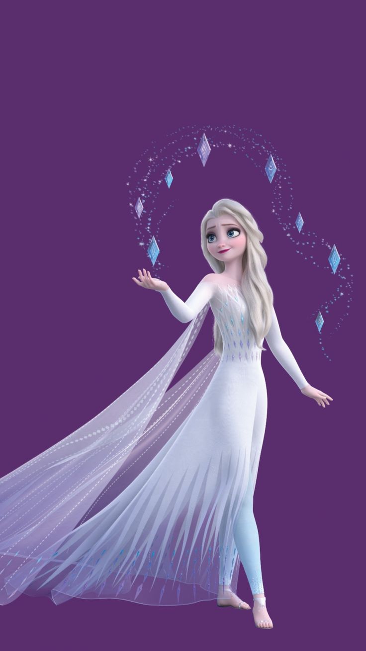 Frozen HD Wallpaper Elsa White Dress Hair Down Mobile