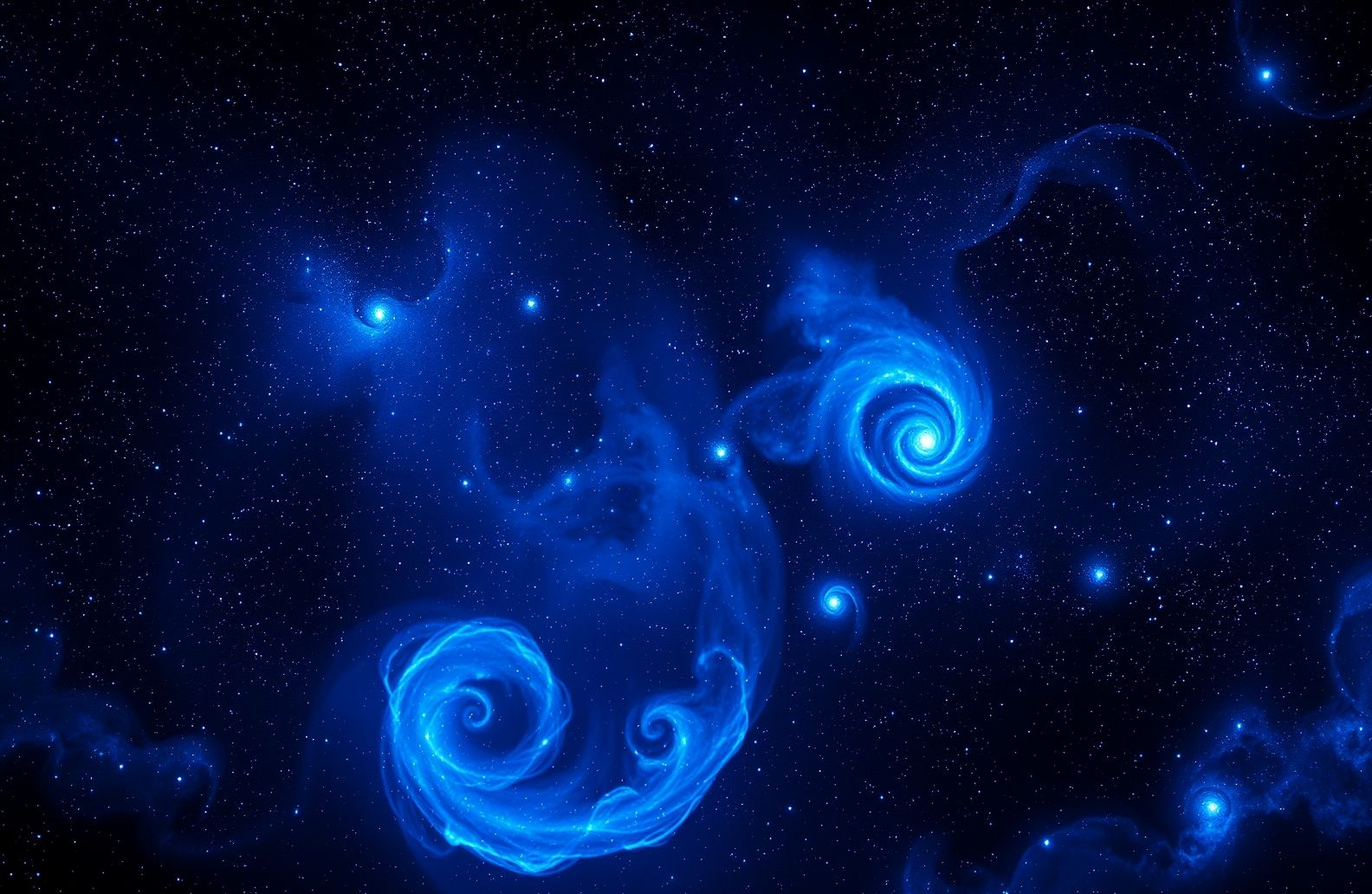 Blue Space Wallpaper
