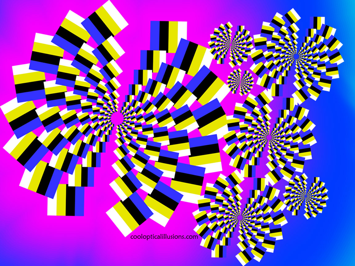 This Desktop Image Is An Optical Illusion All Though