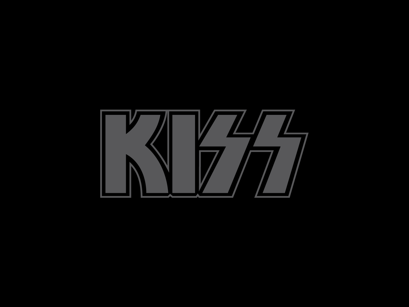 Kiss heavy metal rock bands logo wallpaper background