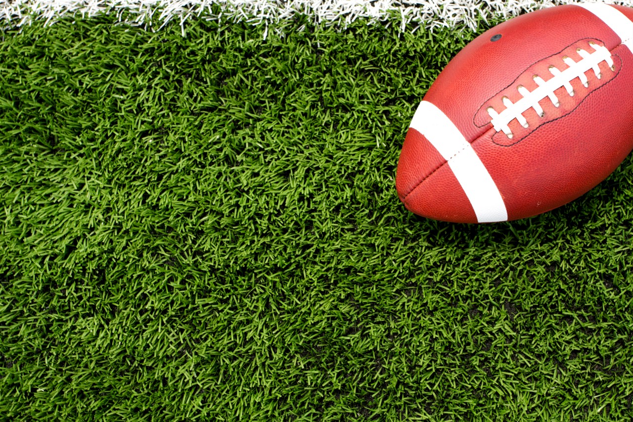 American Football Field Background On The