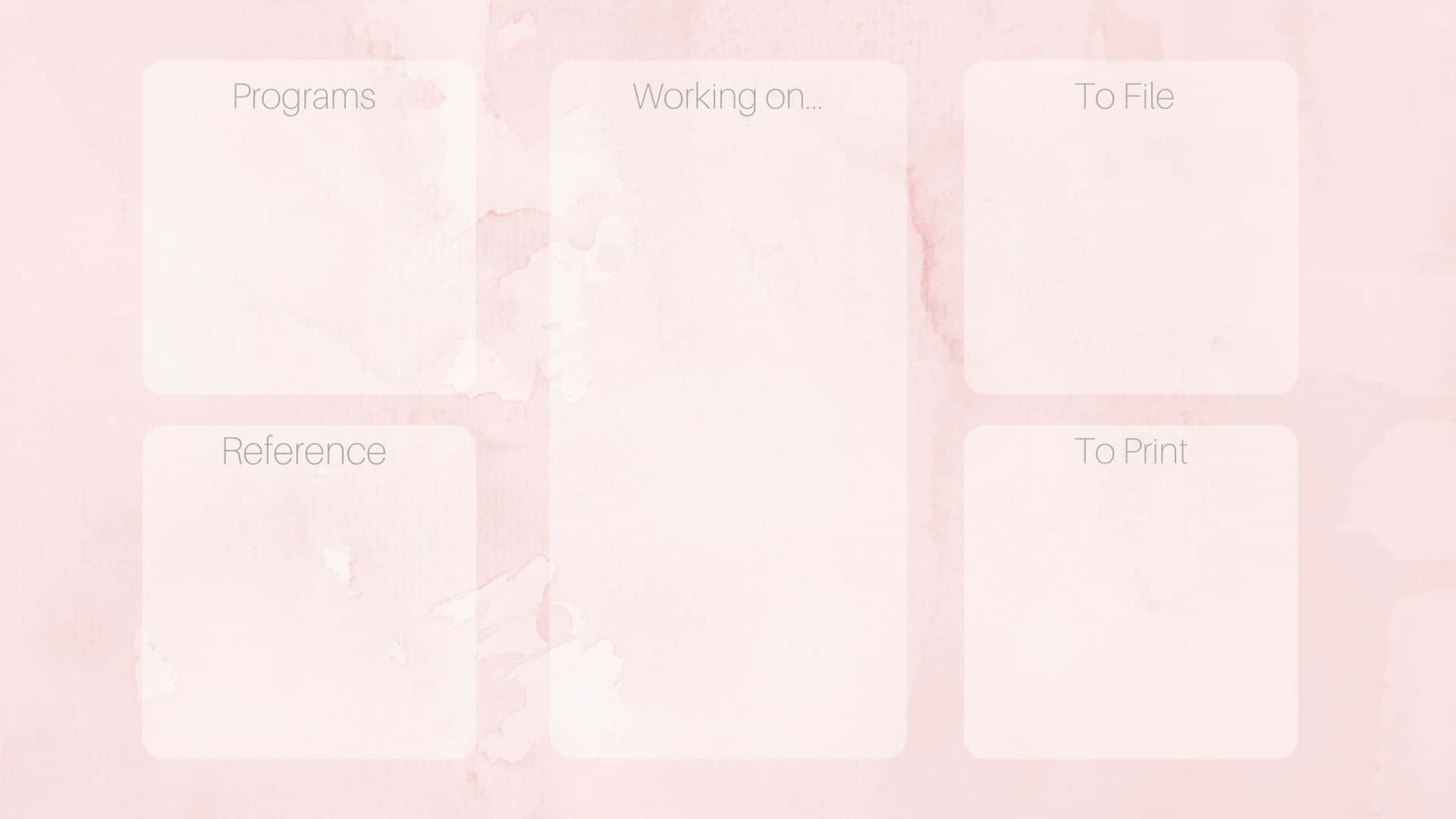 Cute Desktop Organizer Wallpaper