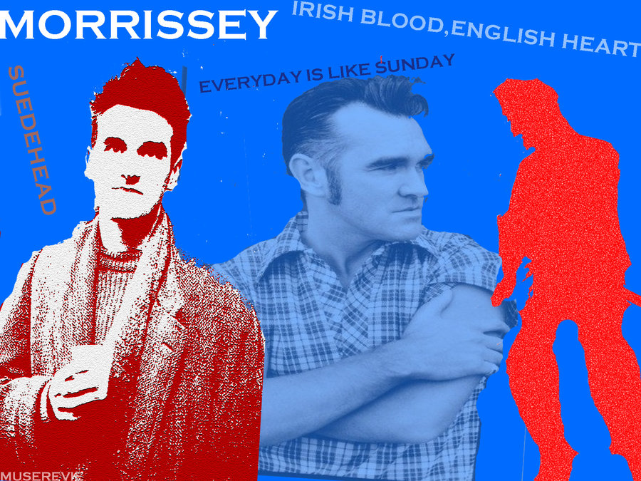 Morrissey Wallpaper Desktop Red And Blue
