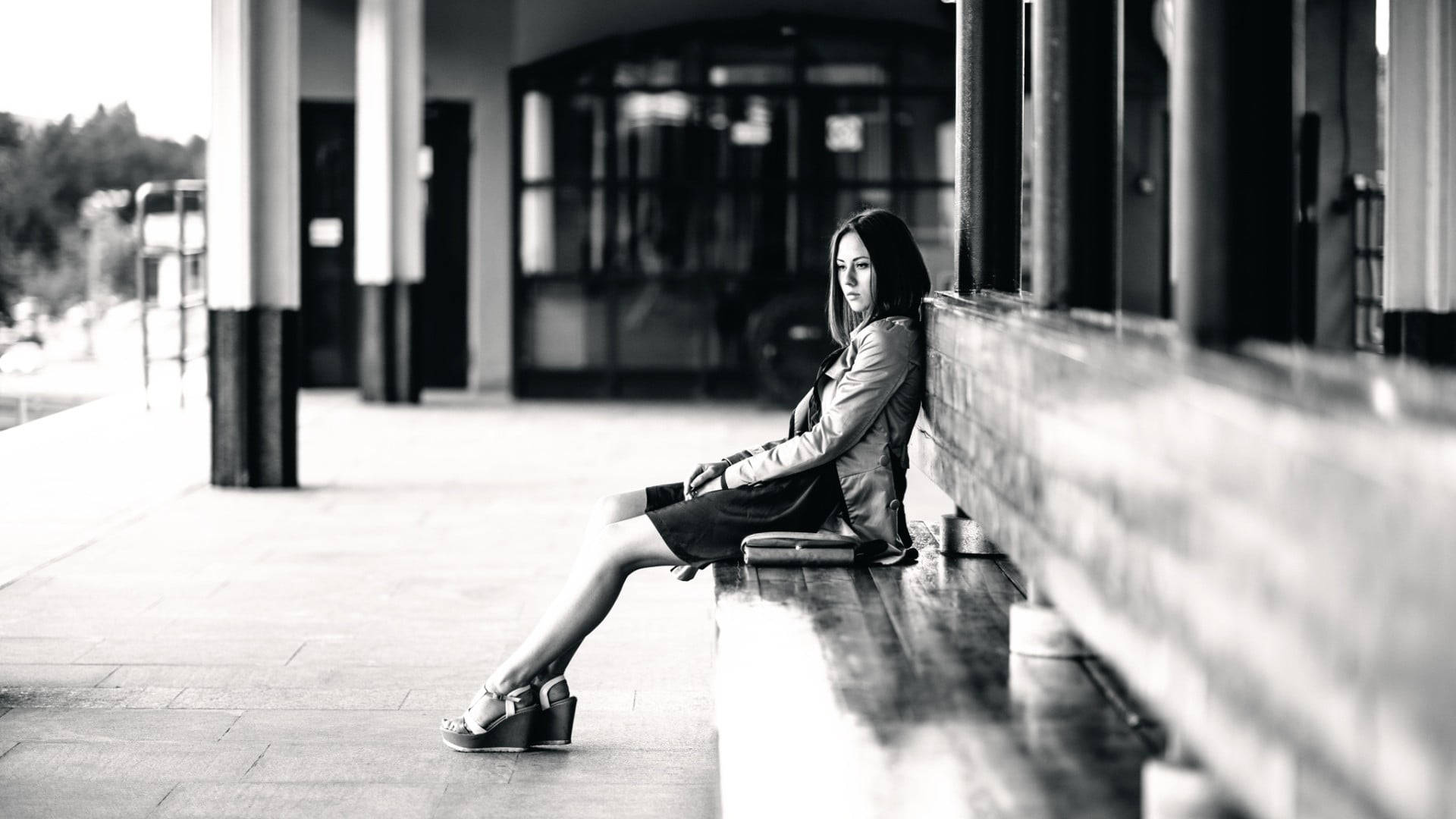 Sitting Alone Wallpaper