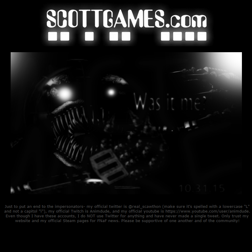 Nightmare Fan Scottgames Version By Freddyfredbear