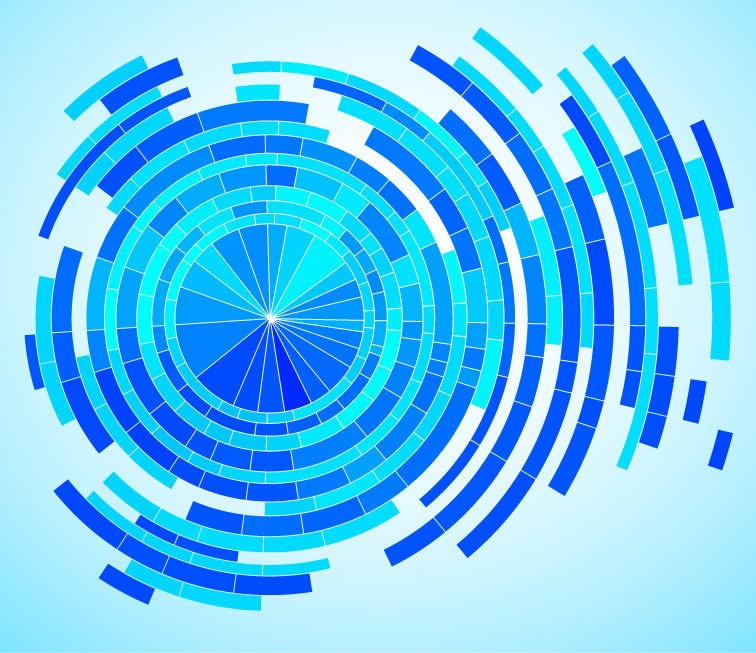 Abstract Tech Blue Background Vector Graphic Graphics