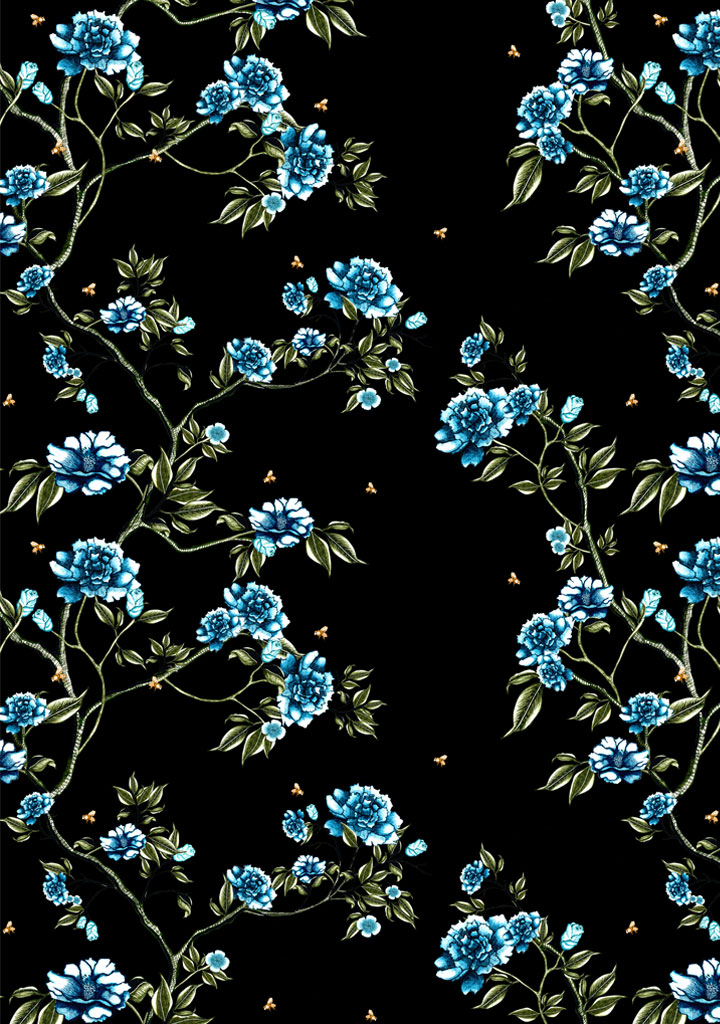 Bloomin Heaven Wallpaper Silk Interiors