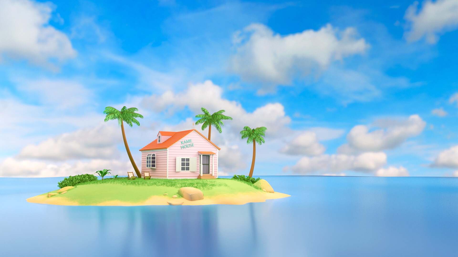 T Ng H P Wallpaper 4k Kame House V I C Nh N Ph Fan