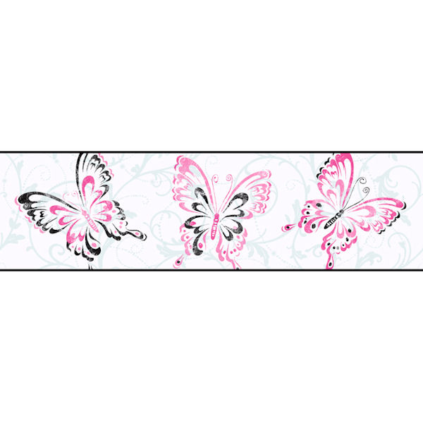 🔥 Free download White Butterfly Scroll Border Wall Sticker Outlet