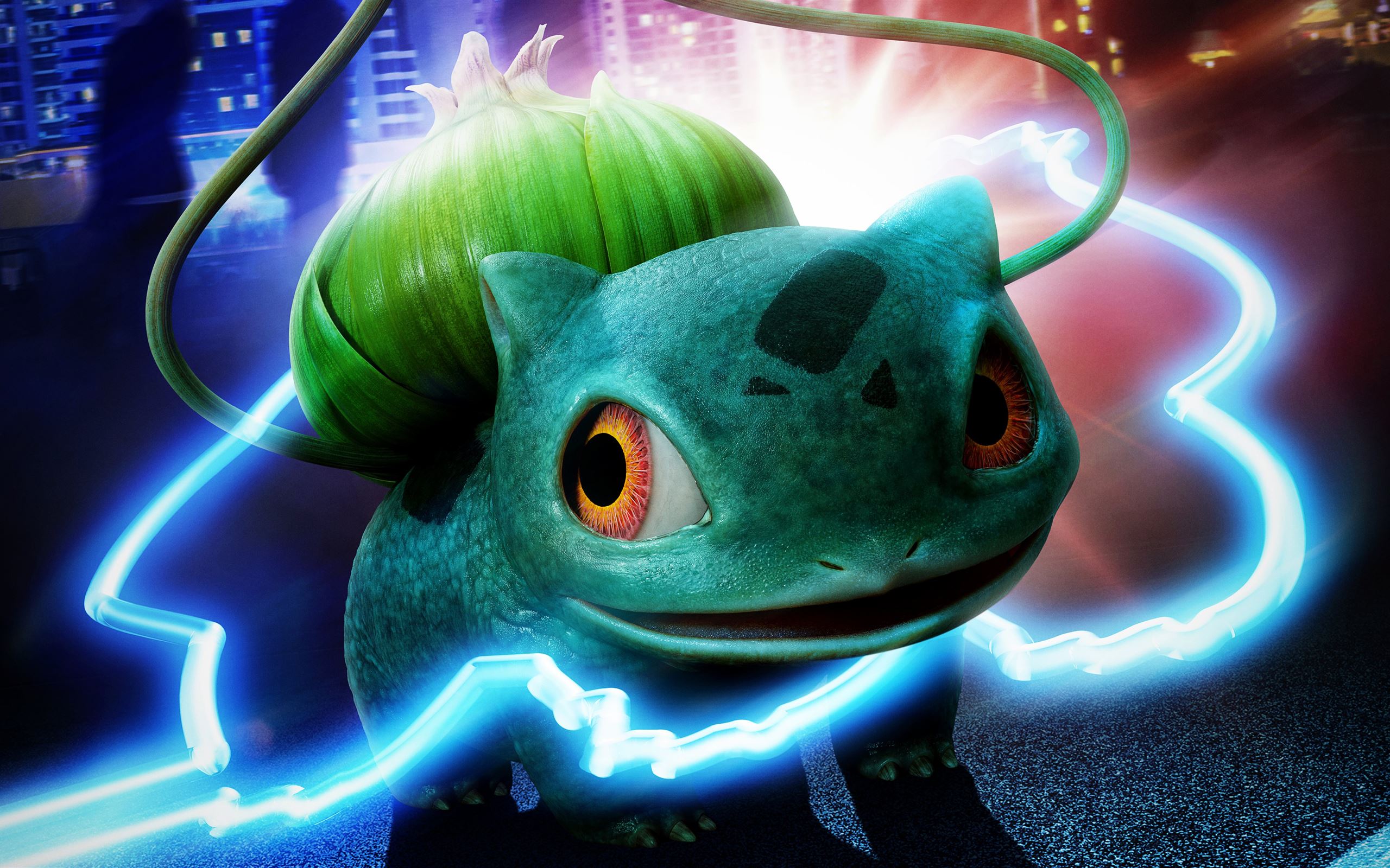 Detective Pikachu Bulbasa Macbook Air Wallpaper