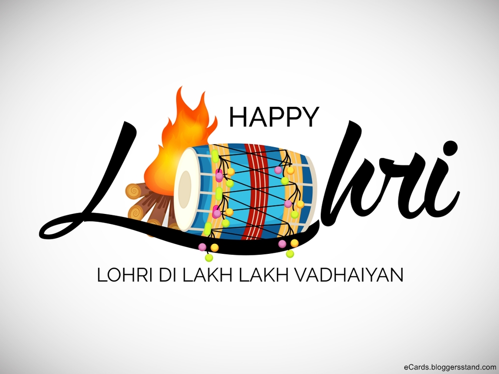 Happy Lohri Wishes Greeting Image Messages Wallpaper