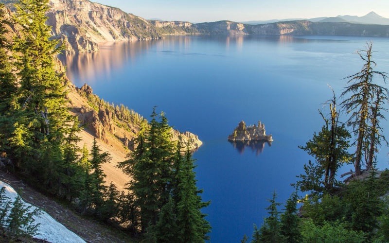 Wallpaper Crater Lake Oregon Usa Desktop And