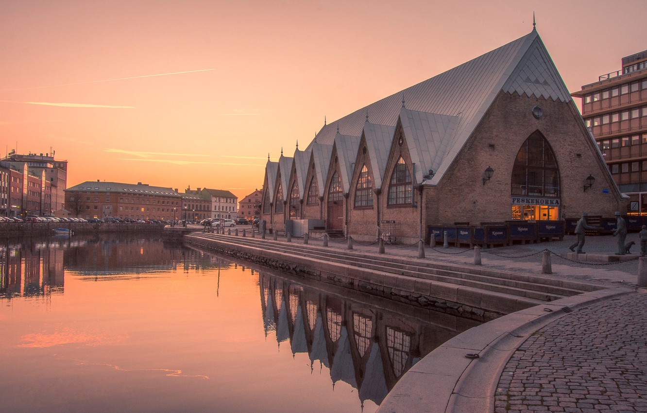 Wallpaper The Evening Sweden Gothenburg Image For Desktop
