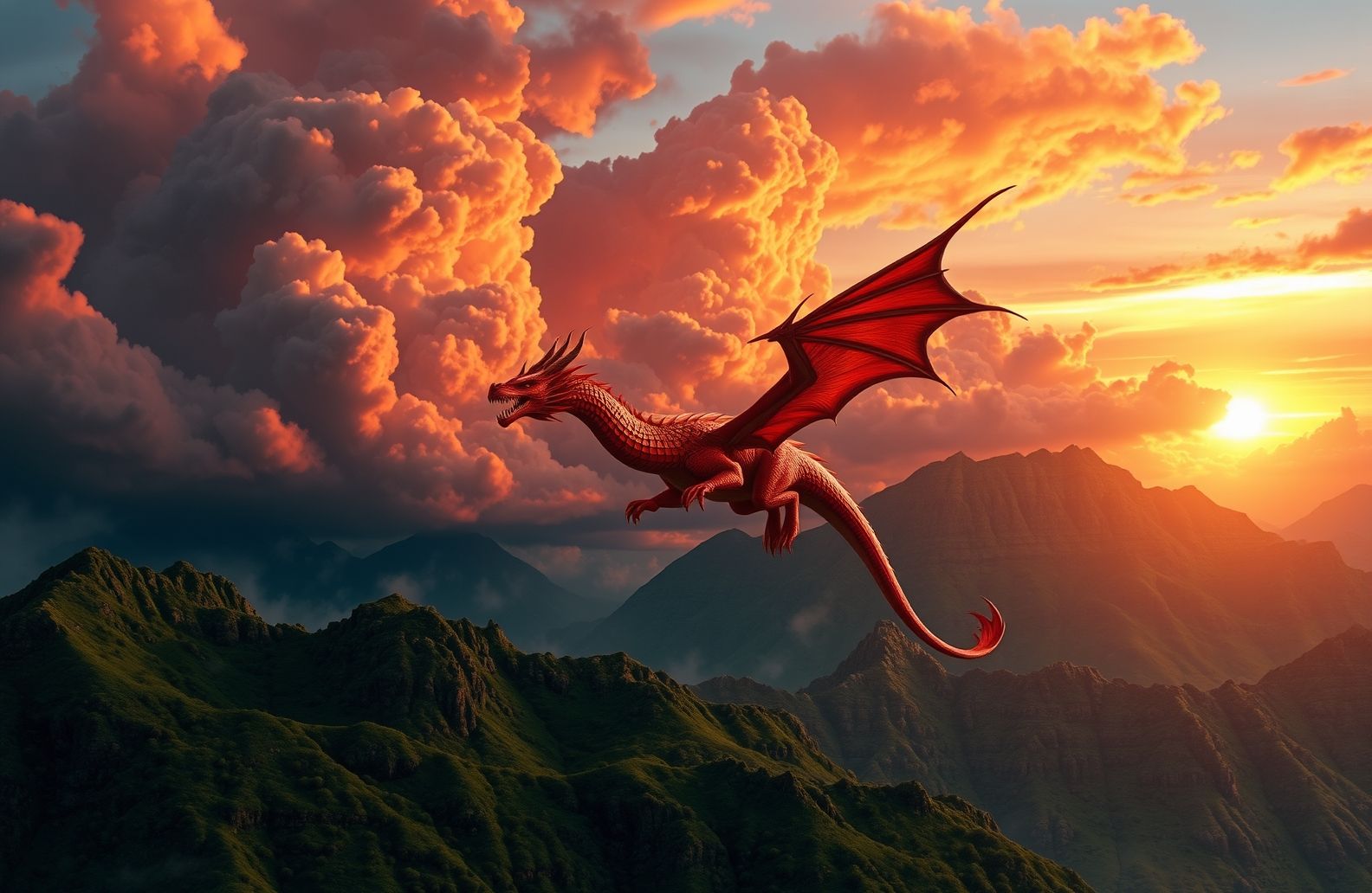 Red Dragon Wallpaper Hd