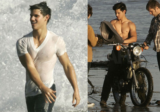 Photos Of Taylor Lautner Shirtless And Showing Off His Abs For Rolling