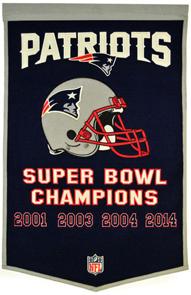 Patriots championship banner