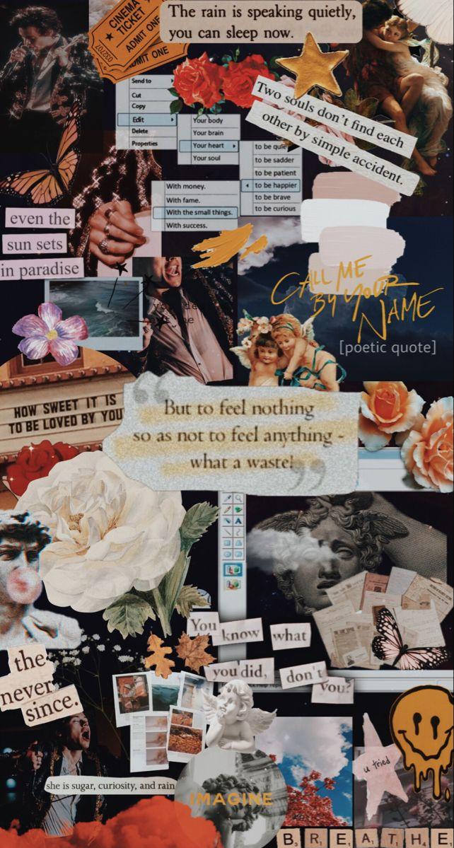 Wallpaper Collage Call Me By Your Name Harry Styles
