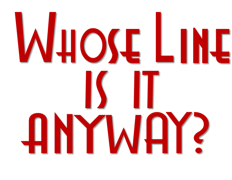 Whose Line Is It Anyway Red Font By Ent2pri9se