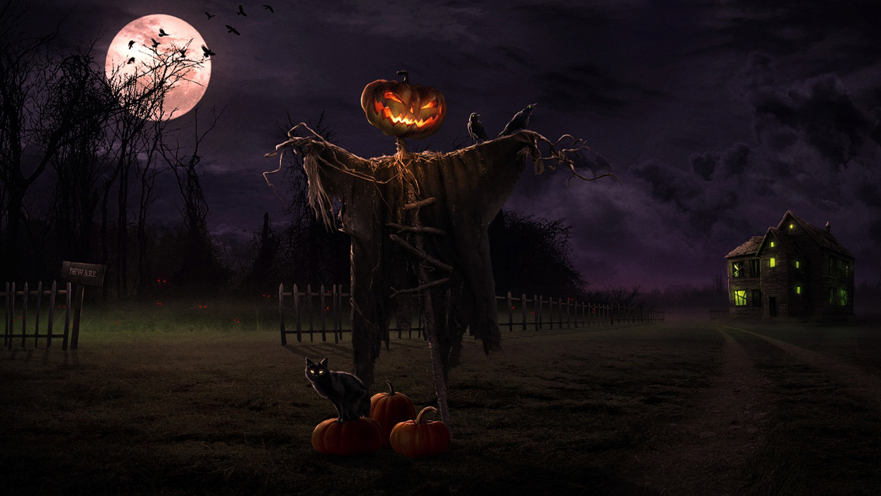 To Click On Halloween Horror HD Wallpaper Then Choose Save