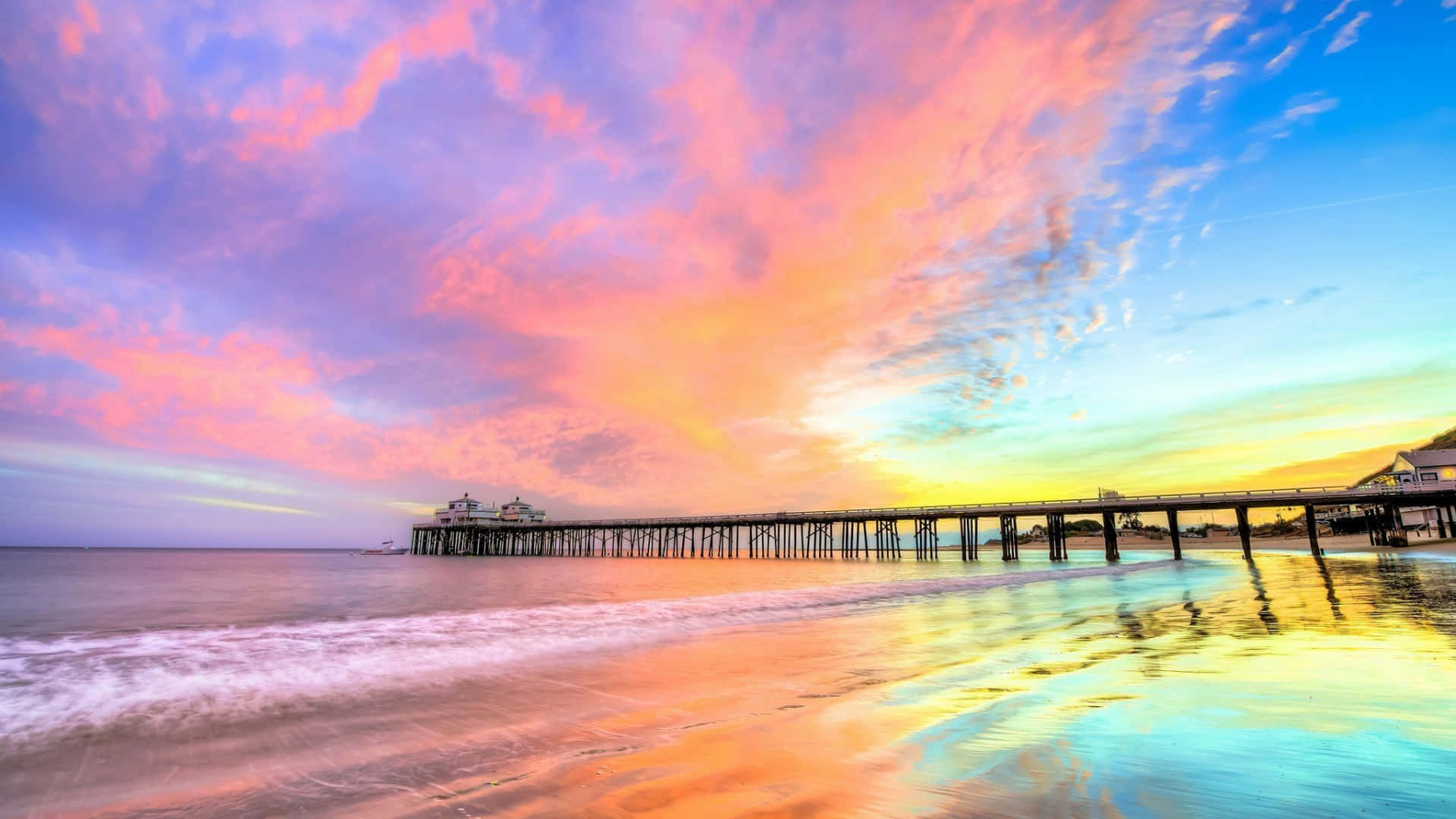 HD Malibu Background Wallpaper