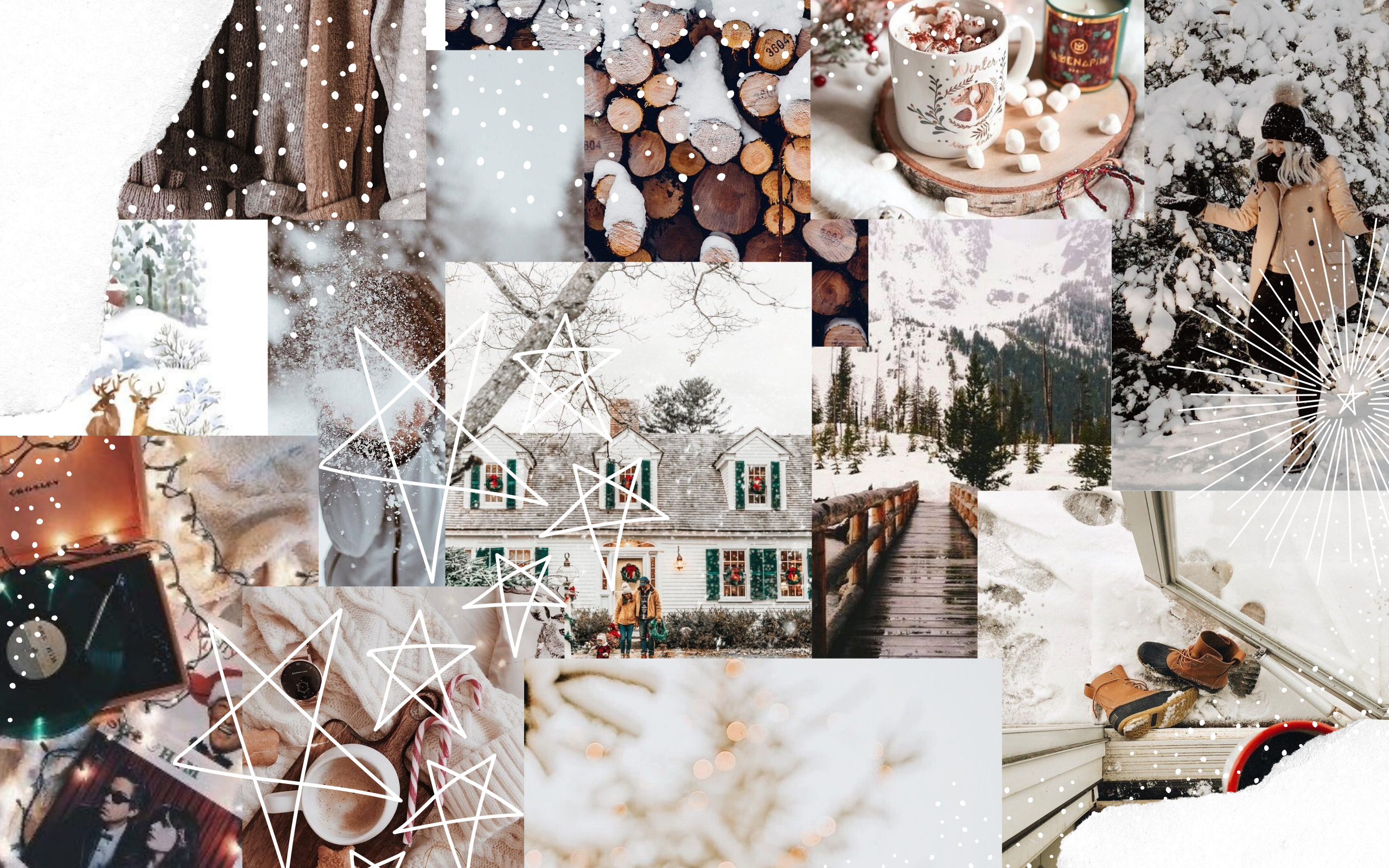 Aesthetic Christmas Laptop Wallpaper Posted By