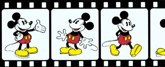 Mickey Mouse Fim Strip Wallpaper Border