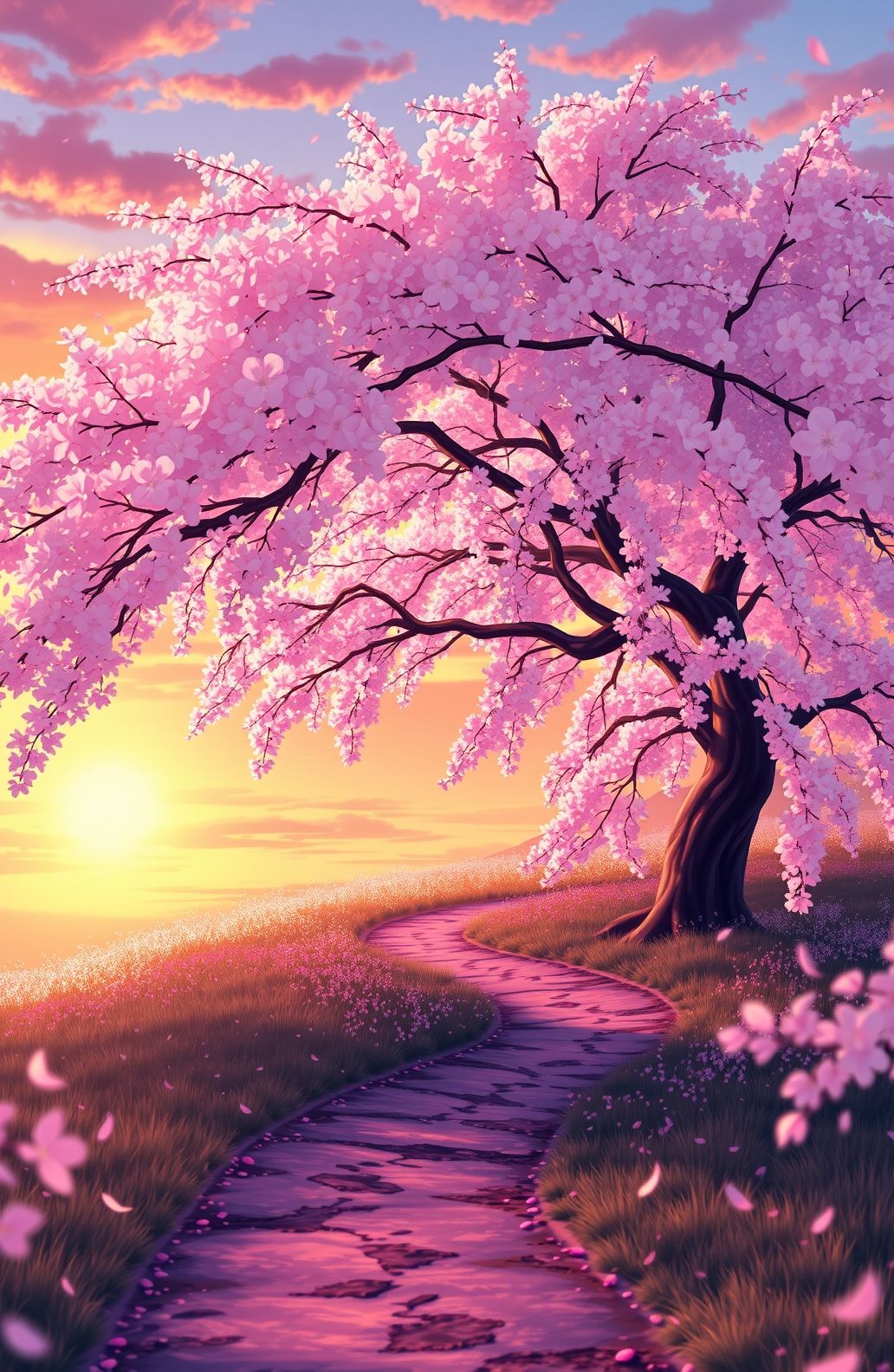 Anime Cherry Blossom Wallpaper