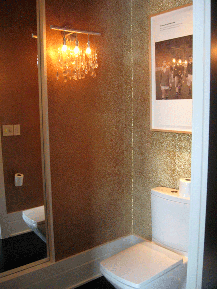 Never Seen Maya Romanoff Wallpaper In Person Gold With Glass Beads