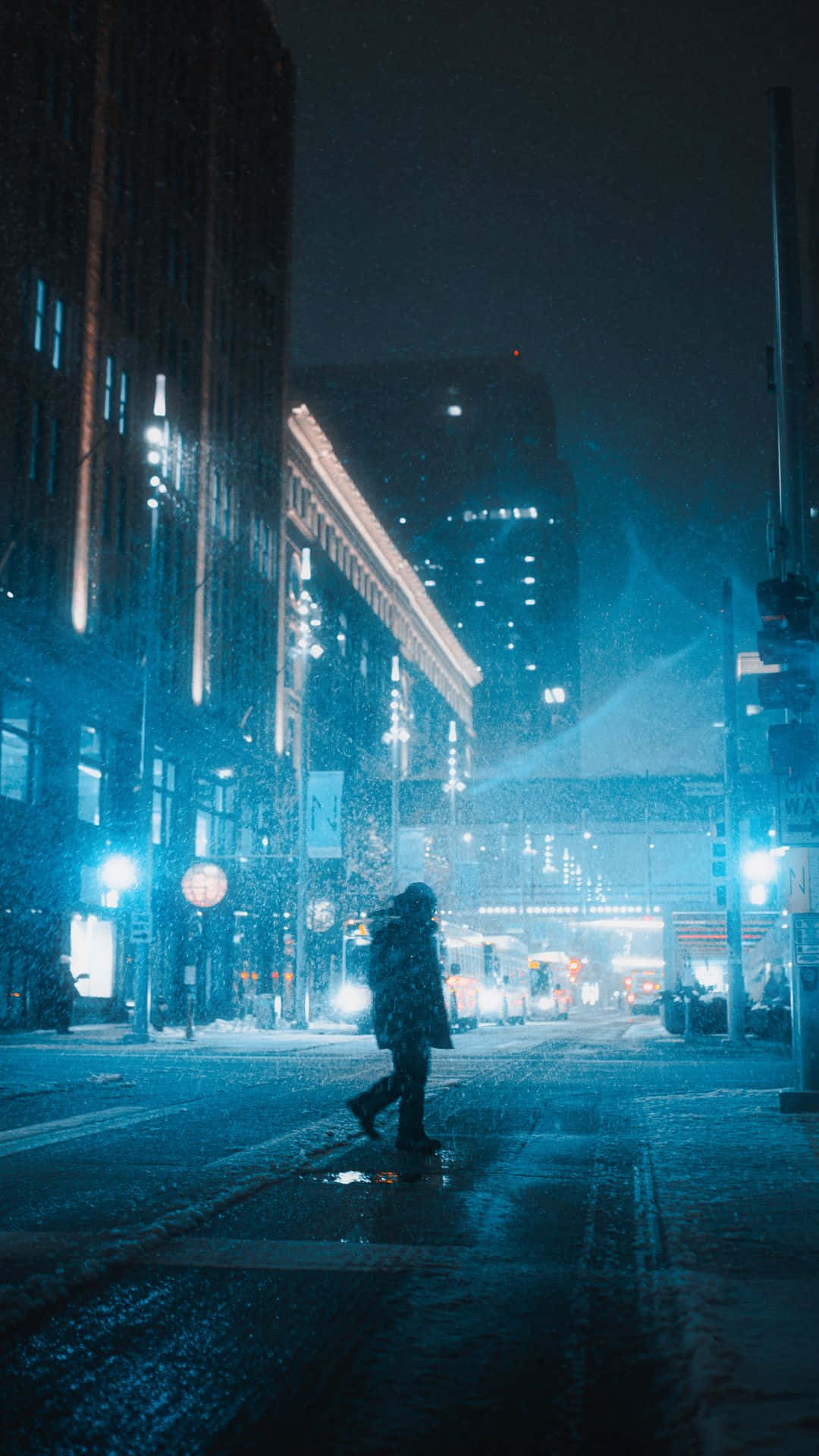 City Night Street Wallpaper