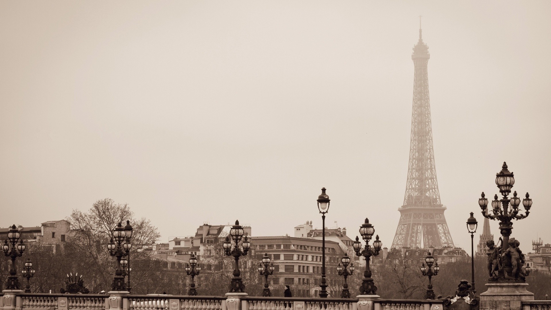 Black And White Photos Of Paris Wallpaper Image