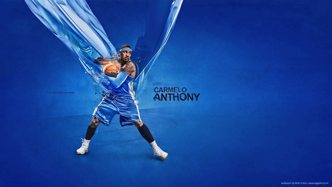 Download Carmelo Anthony Blazers Jersey 00 Back Wallpaper