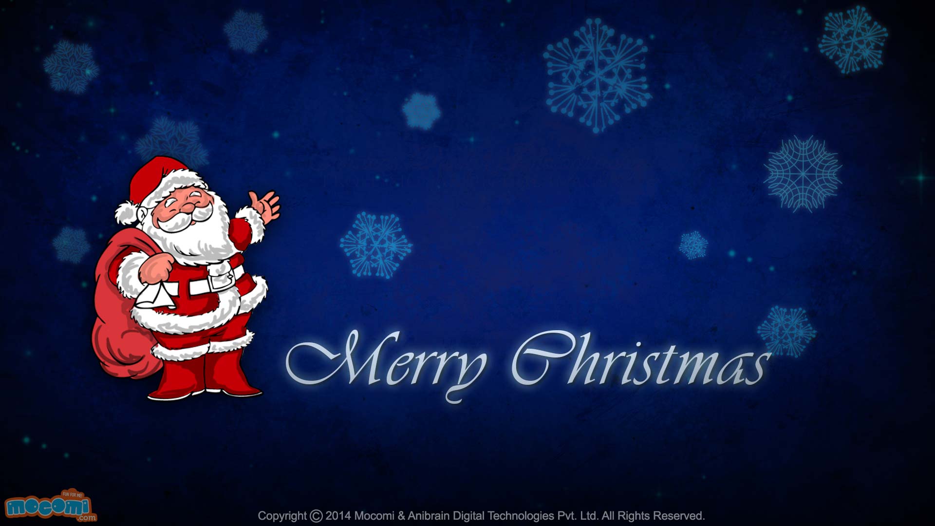 Merry Christmas Happy Santa Desktop Wallpaper For Kids Moi