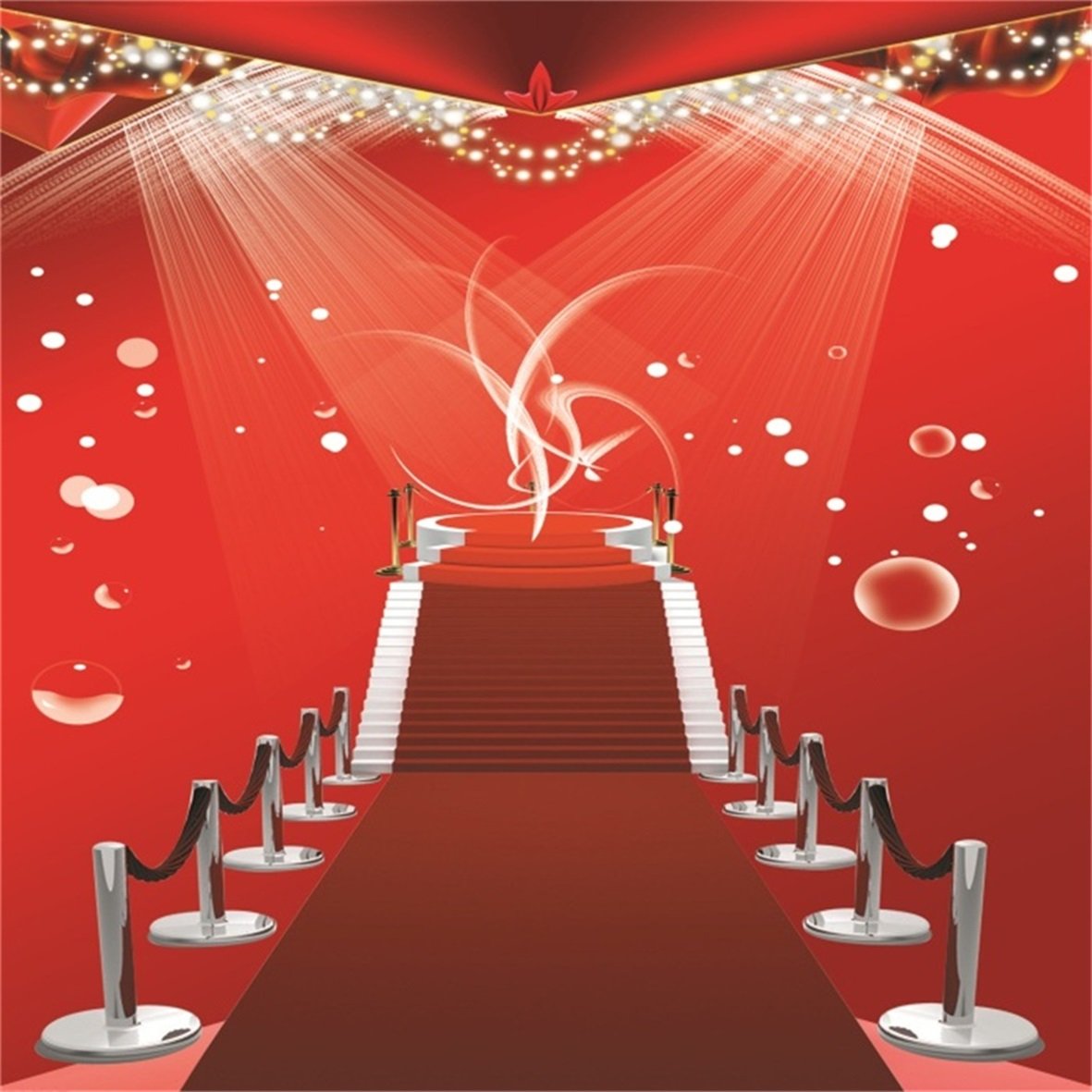 Amazon Aofoto Red Event Carpet And Barriers Backdrop